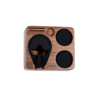 Normcore Kompakt Tamper Station Valnøddetræ 58 mm