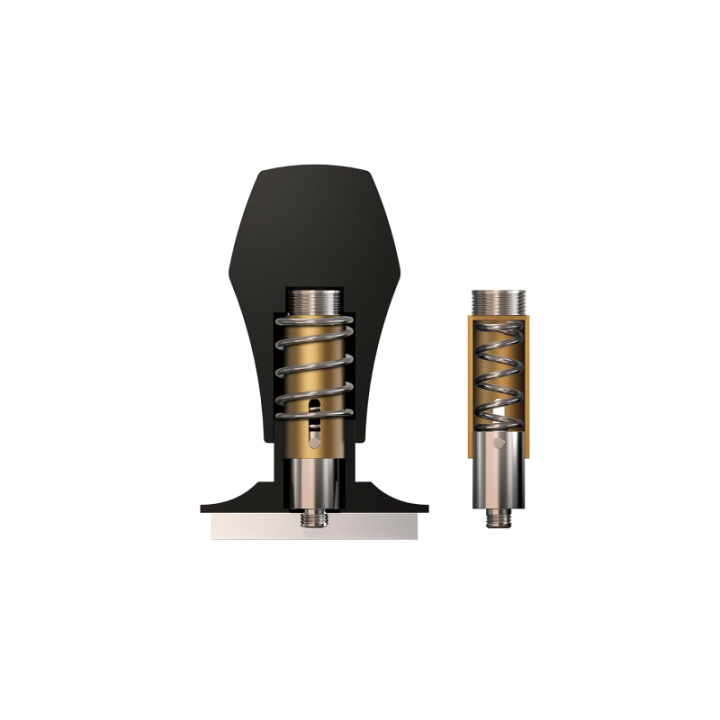 Normcore V4 Tamper med Fjeder 53,3 mm Sort