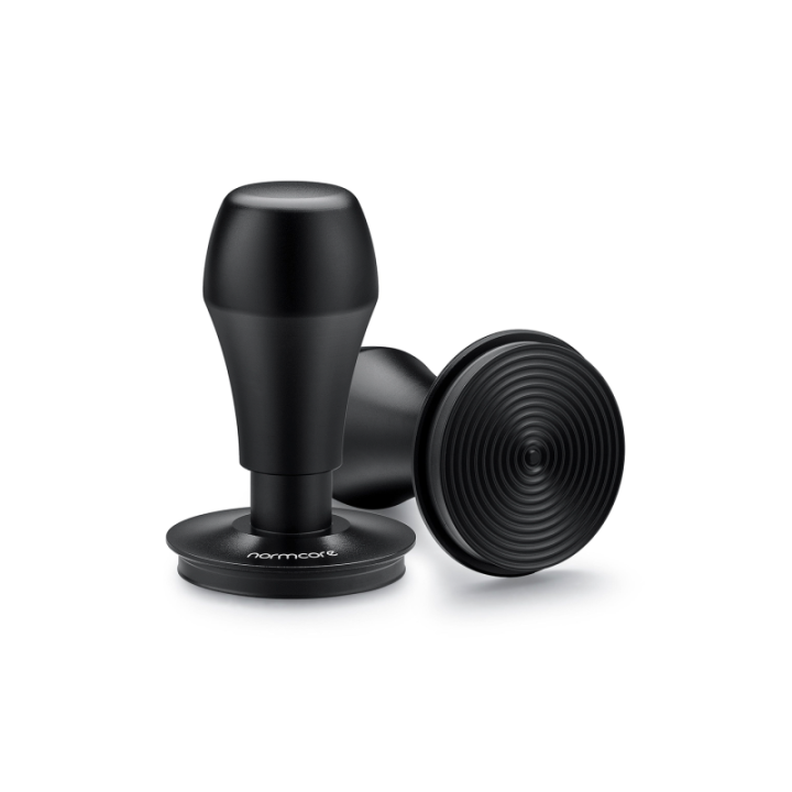 Normcore V4 Tamper med Fjeder, Riller & Titaniumsbelægning 58 mm Sort