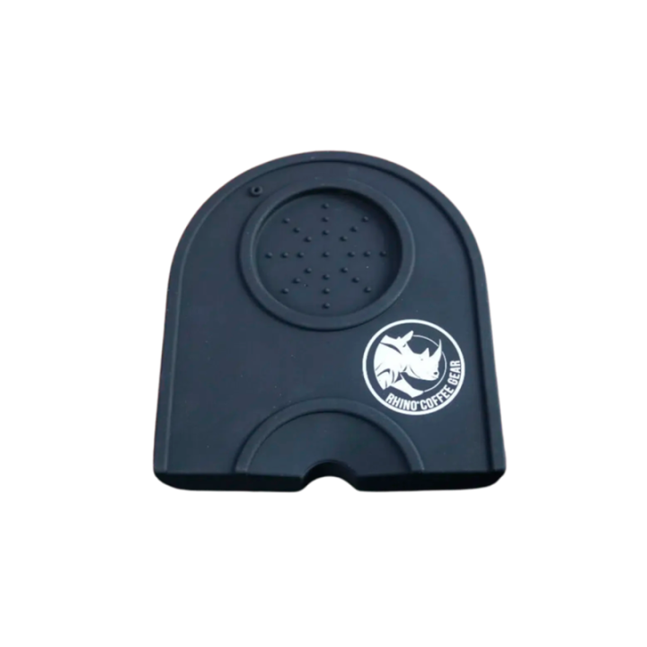 Rhino Classic Portafilter Stampemåtte med kant Sort