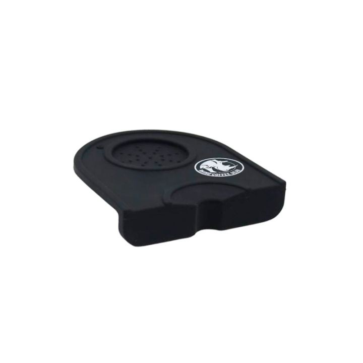 Rhino Classic Portafilter Stampemåtte med kant Sort