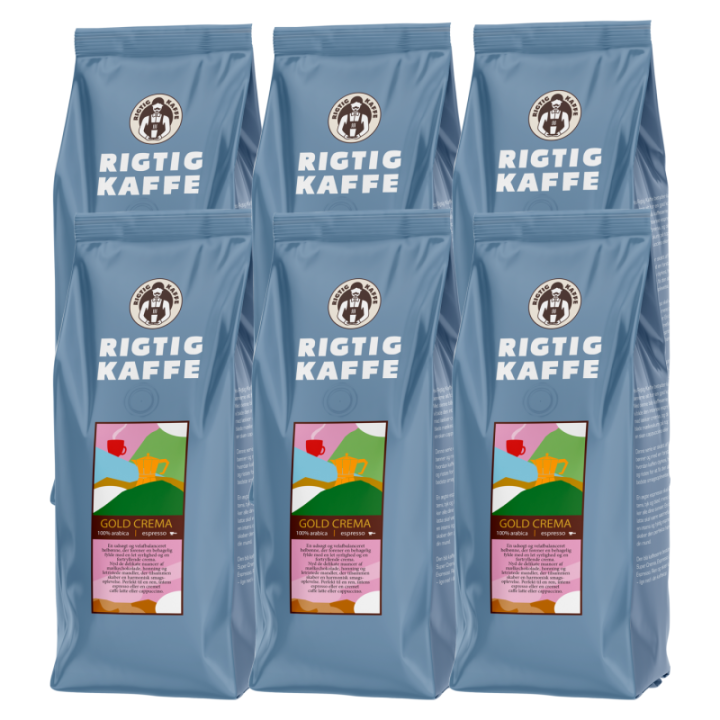 Rigtig Kaffe Gold Crema 3kg Hele kaffebønner