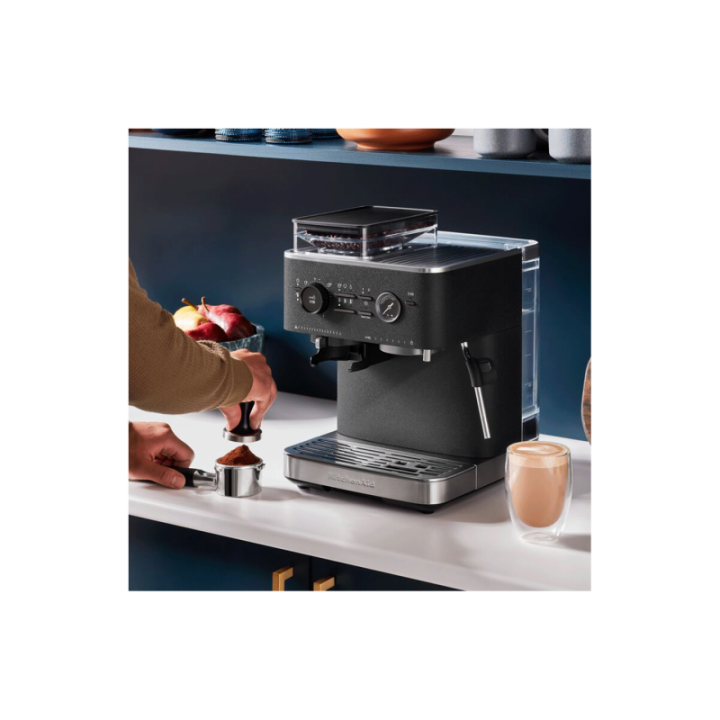 KitchenAid Semiautomatisk Espressomaskine Inkl. Kværn Cast Iron Black