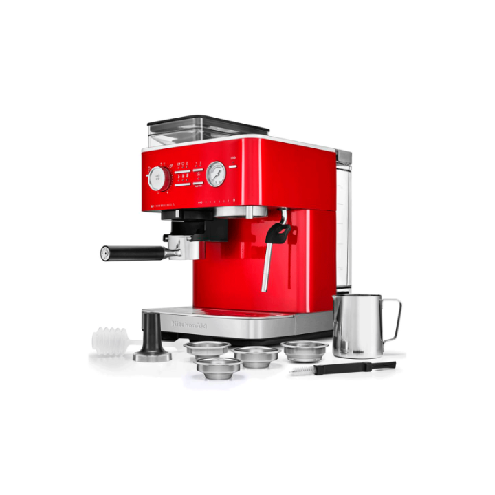 KitchenAid Semiautomatisk Espressomaskine Inkl. Kværn Rød