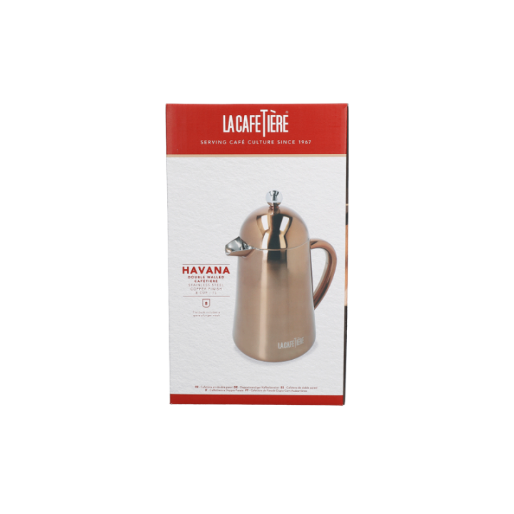 La Cafetière Havana 8 Kop. Stempelkande Kobber