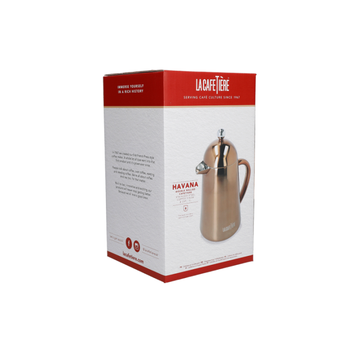 La Cafetière Havana 8 Kop. Stempelkande Kobber