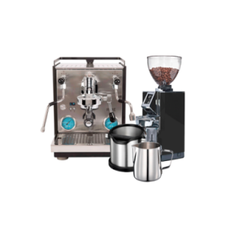 Profitec RIDE Inkl. Eureka Mignon Libra 65 Kværn, Knockbox & Mælkekande