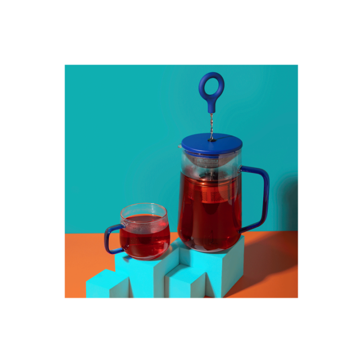 La Cafetière Gyro Spinfuser 1,25 L Tebrygger Blå/Glas