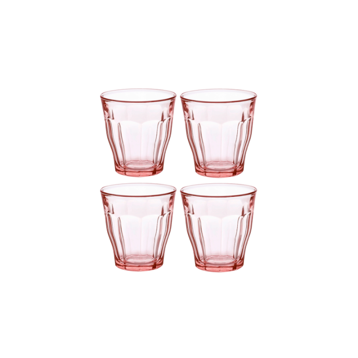 Duralex Picardie Caféglas 25 cl 4 Stk Rosa