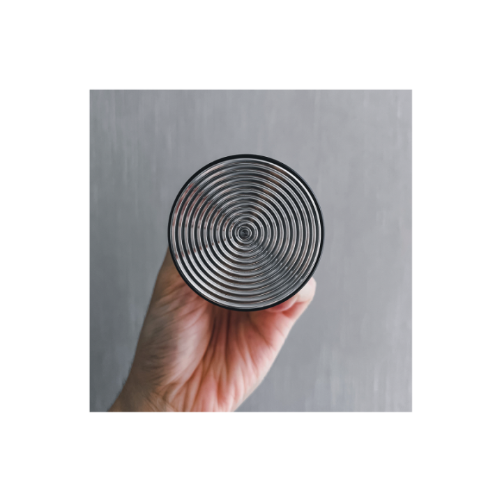 Normcore V4 Tamper med Fjeder & Riller 53,3 mm Sort