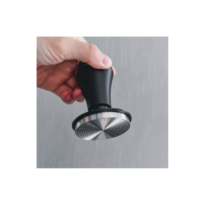 Normcore V4 Tamper med Fjeder & Riller 53,3 mm Sort