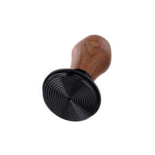 Normcore V4 Tamper med Fjeder, Riller & Titaniumsbelægning 58 mm Valnød