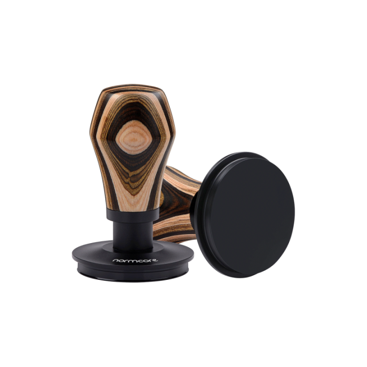 Normcore V4 Tamper med Fjeder & Titaniumsbelægning 58 mm Flerfarvet Træ