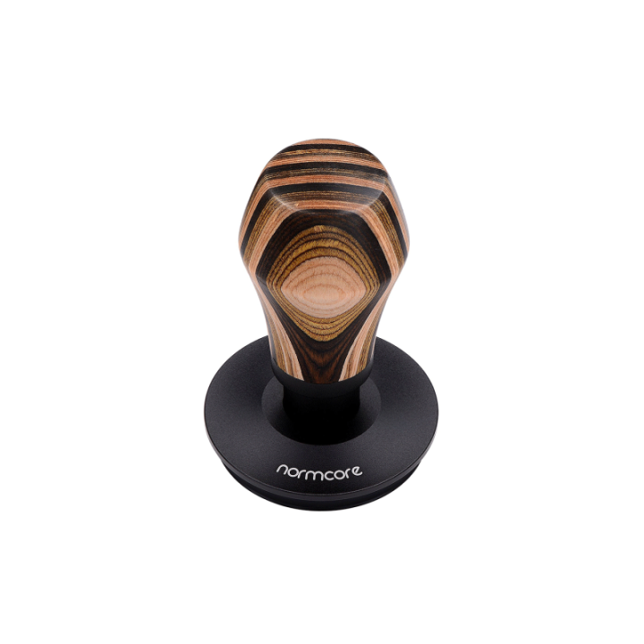 Normcore V4 Tamper med Fjeder & Titaniumsbelægning 58 mm Flerfarvet Træ