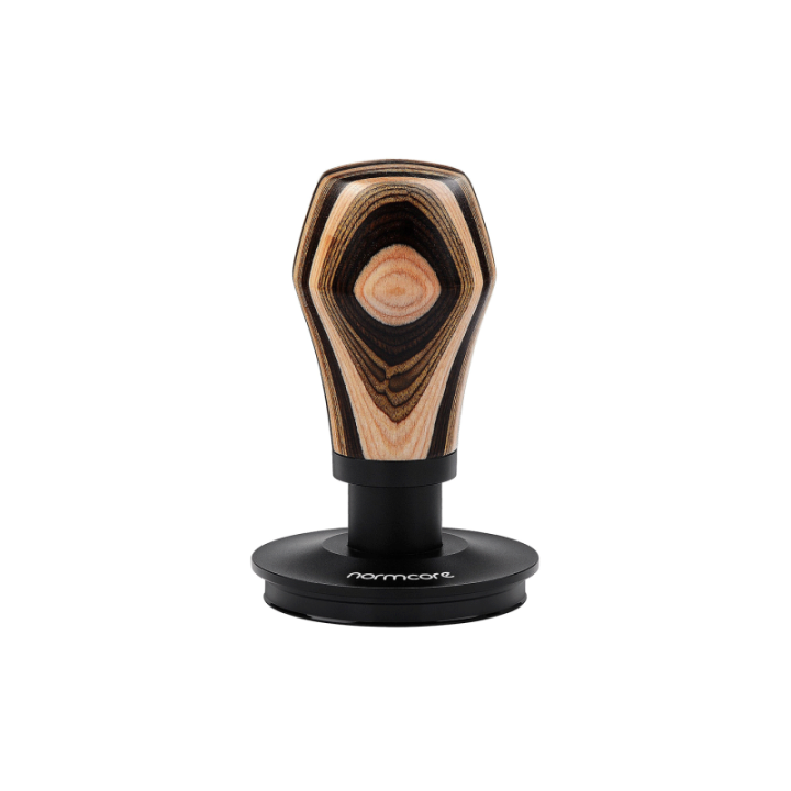 Normcore V4 Tamper med Fjeder & Titaniumsbelægning 58 mm Flerfarvet Træ