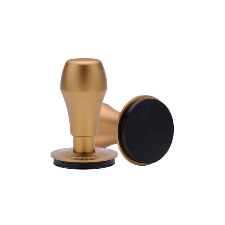 Normcore V4 Tamper med Fjeder & Titaniumsbelægning 58 mm Special Versions Guld