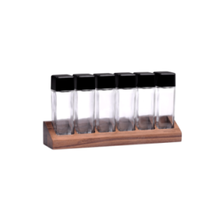 Normcore kaffebeholder sæt 6 stk. med Holder Valnød