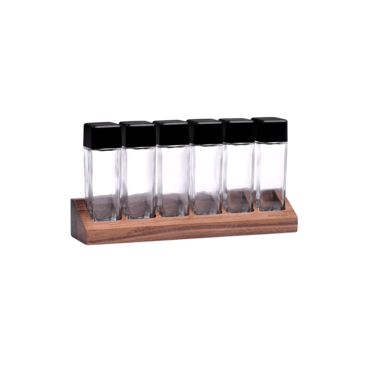 Normcore kaffebeholder sæt 6 stk. med Holder Valnød