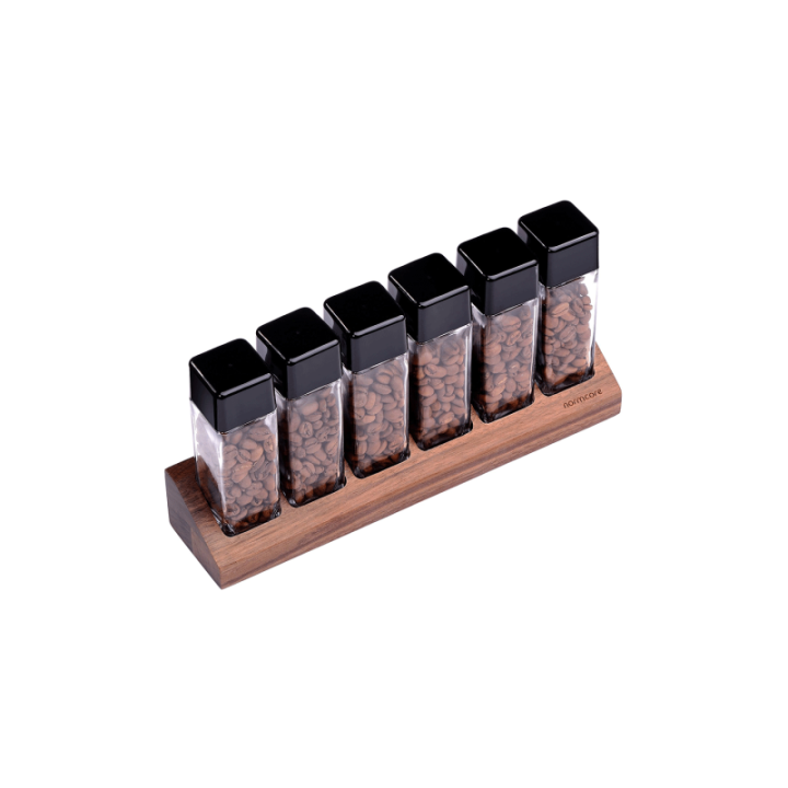 Normcore kaffebeholder sæt 6 stk. med Holder Valnød