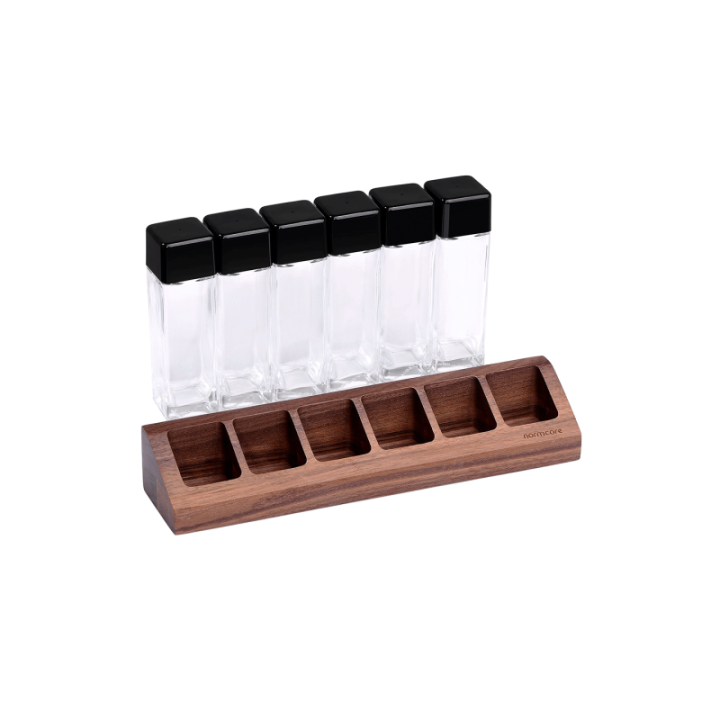 Normcore kaffebeholder sæt 6 stk. med Holder Valnød