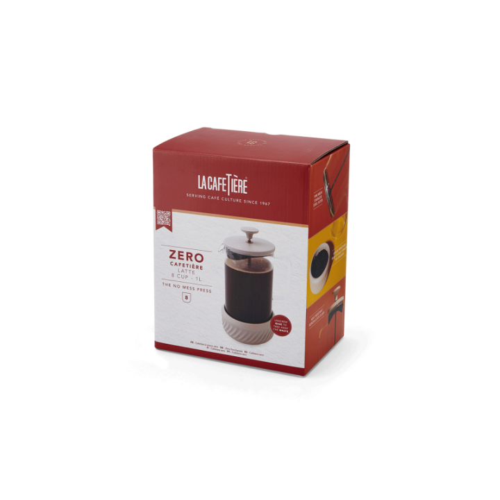 La Cafetière Zero 8 Kop. Stempelkande Latte