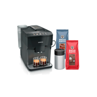 Siemens TP511R09 EQ500 Espressomaskine Inkl. Mælkebeholder & 2kg Rigtig Kaffe Hele kaffebønner