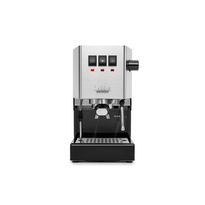 Gaggia Classic E24 Stål Espressomaskine Inkl. Gaggia MDF 55 Chrome Espressokværn