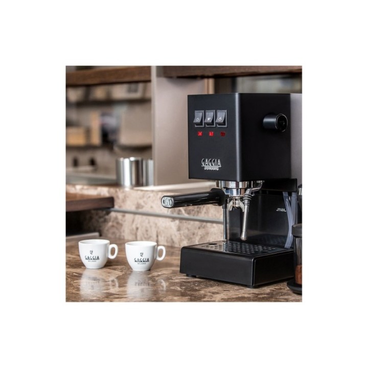 Gaggia Classic E24 Sort Espressomaskine Inkl. Gaggia MDF 55 Chrome Espressokværn
