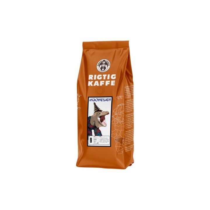 Rigtig Kaffe Indonesien No. 9 - 400g Hele kaffebønner