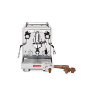 La Pavoni New Botticelli Evolution LPSBVS03EU Espressomaskine Inkl. Portafilter Double Spout & Greb Valnød