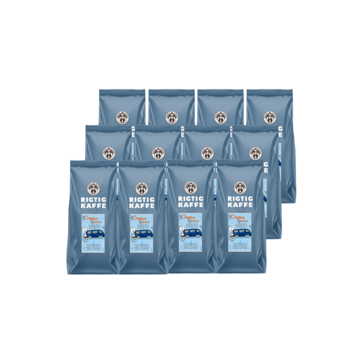 Rigtig Kaffe Dolce Crema 12kg Hele kaffebønner