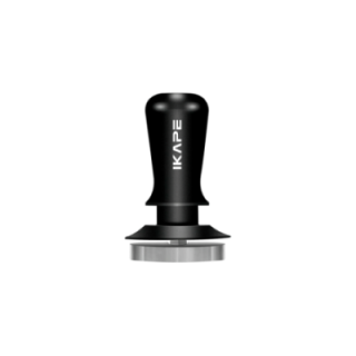 IKAPE V3 Kalibreret Tamper med Fjeder & Riller 58 mm Sort