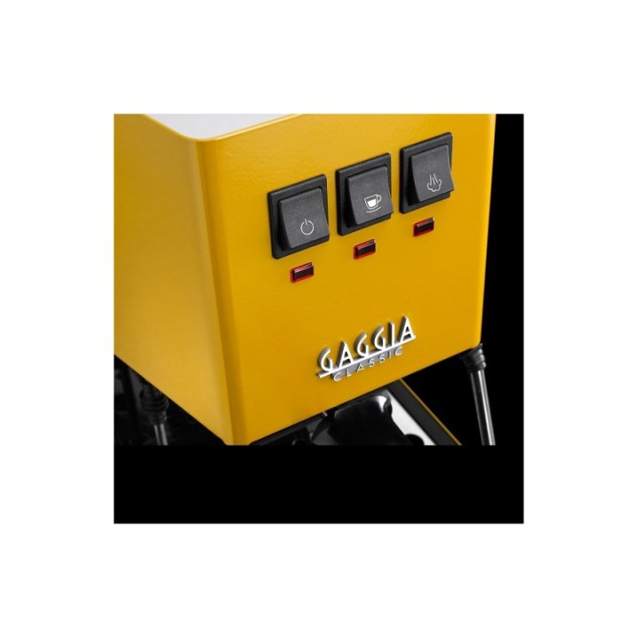 Gaggia Classic E24 Sunshine Yellow Espressomaskine Inkl. Eureka Mignon Zero 55s Mat Sort Espressokværn