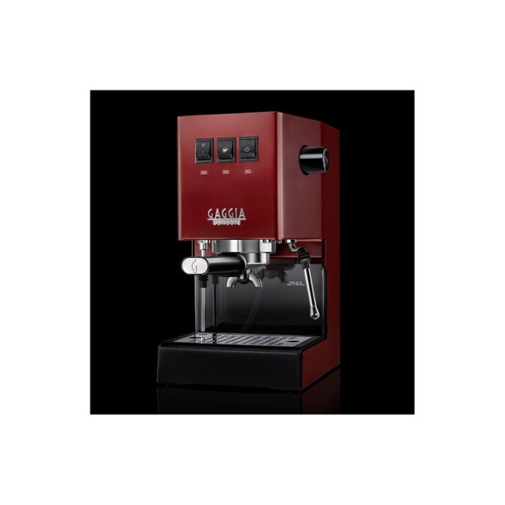 Gaggia Classic E24 Rød Espressomaskine Inkl. Eureka Mignon Zero 55s Mat Sort Espressokværn