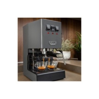 Gaggia Classic E24 Grå Espressomaskine Inkl. Eureka Mignon Zero 55s Mat Sort Espressokværn