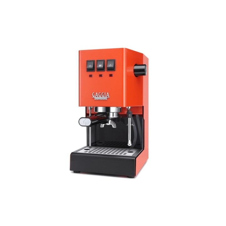 Gaggia Classic E24 Lobster Red Espressomaskine Inkl. Eureka Mignon Zero 55s Mat Sort Espressokværn