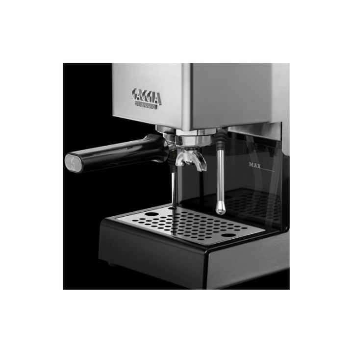 Gaggia Classic E24 Stål Espressomaskine Inkl. Eureka Mignon Zero 55s Mat Sort Espressokværn