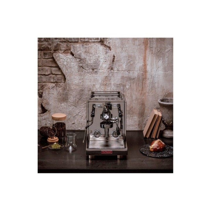 La Pavoni New Botticelli Specialty LPSBSS03NO Espressomaskine Inkl. Eureka Atom W 65 Casa Mat Sort Espressokværn