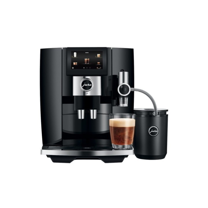 Jura J8 (EA) Piano Black Espressomaskine Inkl. Startpakke, Plejepakke, Filtre, Mælkebeholder & 1kg Dolce Crema