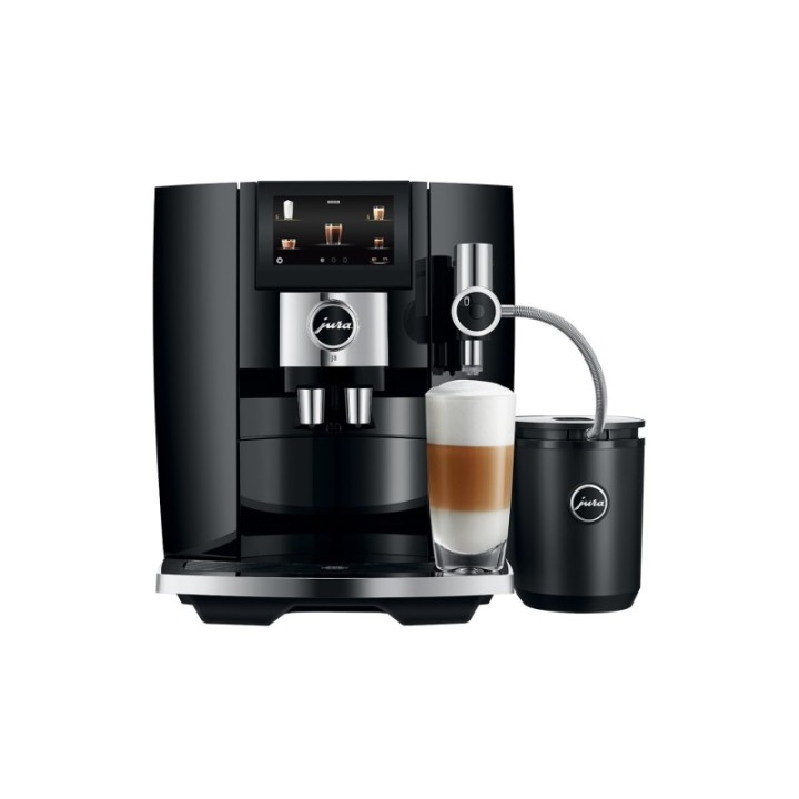 Jura J8 (EA) Piano Black Espressomaskine Inkl. Startpakke, Plejepakke, Filtre, Mælkebeholder & 1kg Dolce Crema