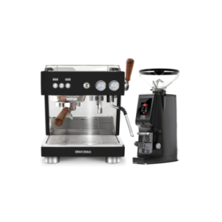 Ascaso Baby T Plus Sort Espressomaskine Inkl. Eureka Atom W 65 Casa Mat Sort Espressokværn