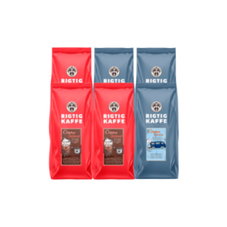 Rigtig Kaffe Crema Intenso & Dolce Crema 6kg Hele kaffebønner