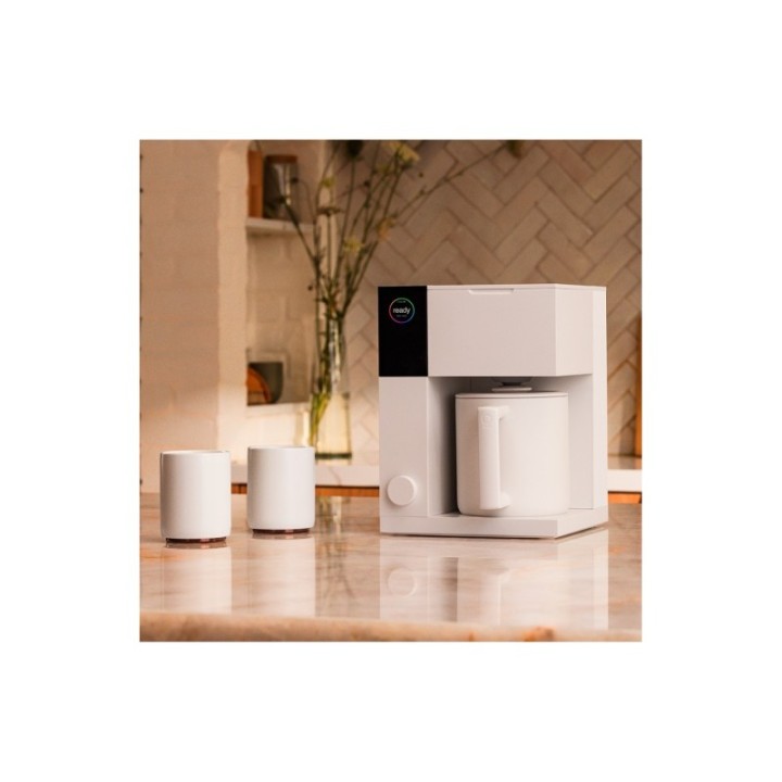 Fellow Aiden Filter Kaffemaskine Hvid Inkl. Fellow Opus Espressokværn Mat Hvid & 1,3 kg Rigtig Kaffe Hele kaffebønner