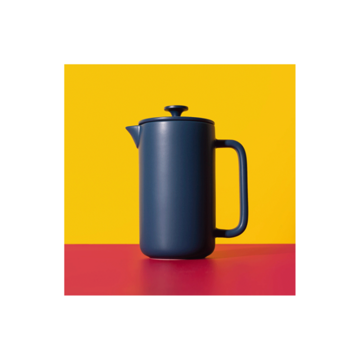 La Cafetière Arezzo 8 Kop. Stempelkande Navy Inkl. Krus 35 cl 2 Stk Navy