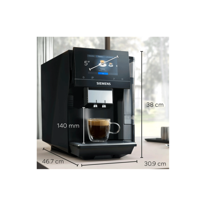 Siemens TP713R19 EQ700 Classic Piano Sort Espressomaskine
