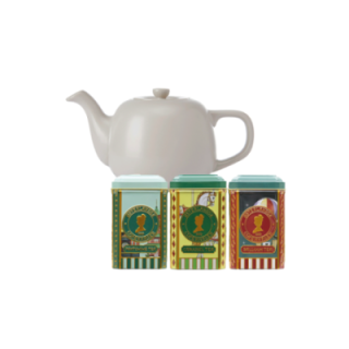 La Cafetière 0,6 L Tebrygger Latte Inkl. Østerlandsk Thehus Pyramidetebreve 36 stk