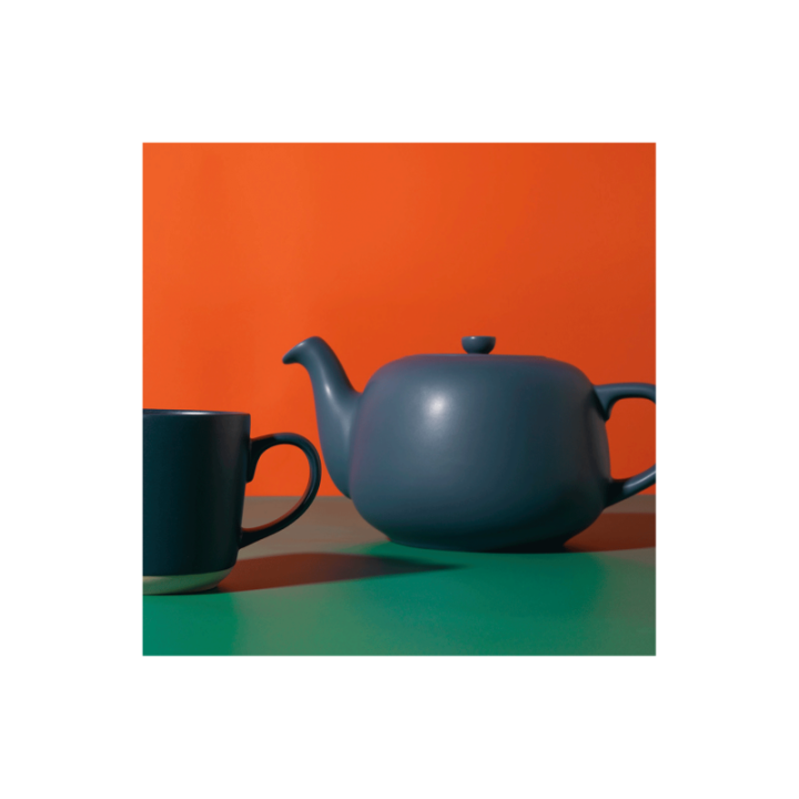 La Cafetière 1,2 L Tebrygger Navy Inkl. Østerlandsk Thehus Admirality Te Pyramidetebreve 75 stk