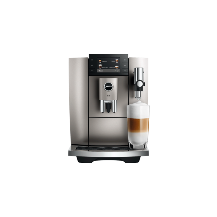 Jura E8 (ED) Midnight Silver Espressomaskine Inkl. Startpakke (DK sprog)