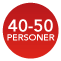 40-50 personer